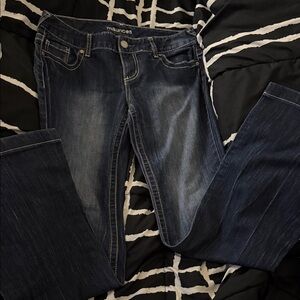 Maurices Women's Deep Indigo Flare Jeans